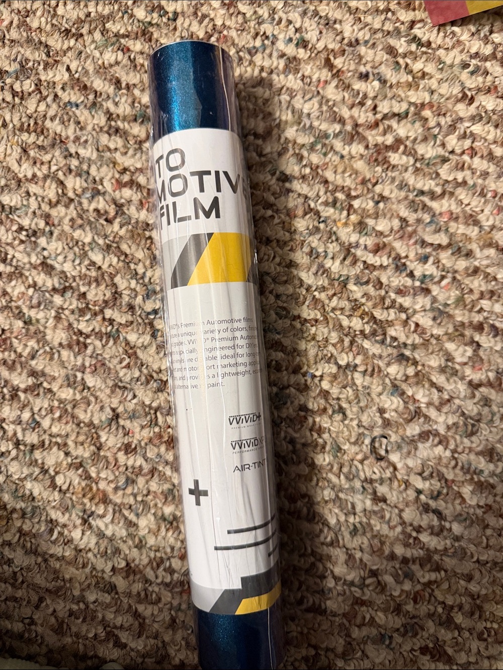 Automotive Film Roll in Metallic Teal Blue